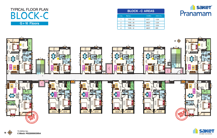 Saket Pranamam Floor plan